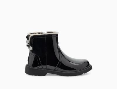 UGG Lynde Patent Boots for Big Kids - Black India